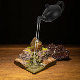 0907BA Home Decoration Indoor Desk Fountain Teapot Chinese Tabletop Tube Office Decore Ornament Zen Water